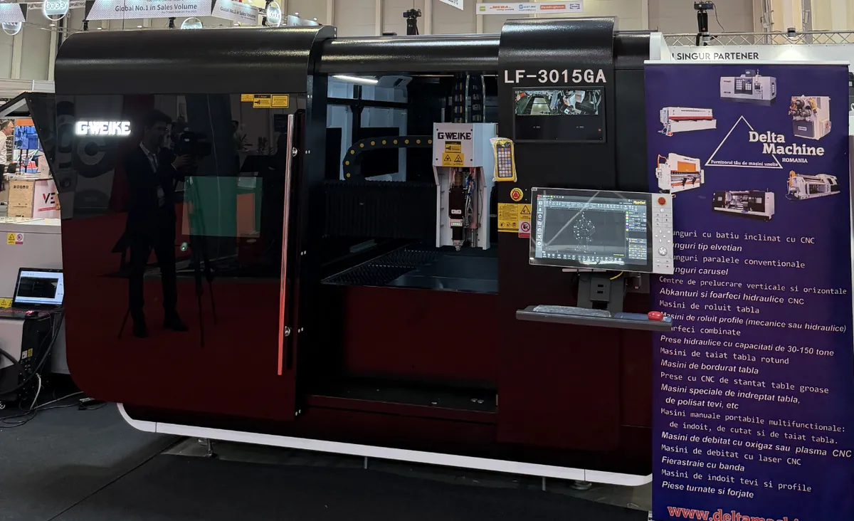 Laser fiber GWEIKE LF3015GA 12 kW din stocul Delta Machine București